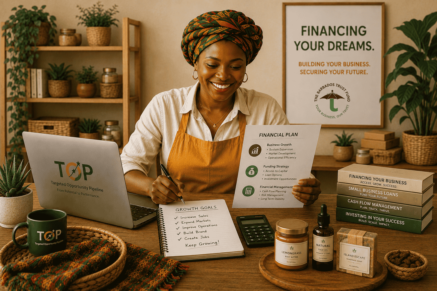 Entrepreneur reviewing financing options